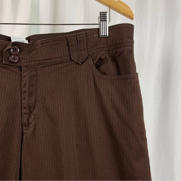 Just My Size 16W Fudge Stripe Dress Pant Career Teacher Y2K Retro Straight Leg - Picture 6 of 6